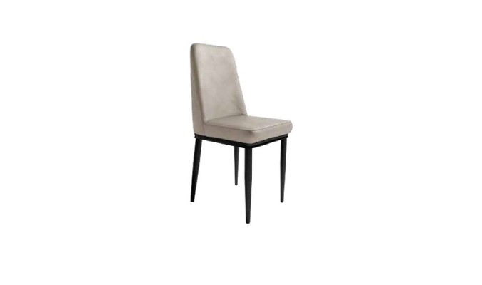 Pack de 4 sillas tapizadas en cuatro acabados con patas metálicas negras en ACEM