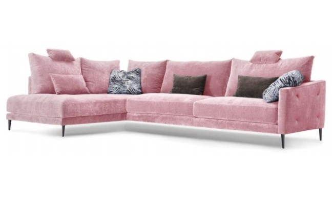Chaise longue 2 mts de color rosa en ACEM
