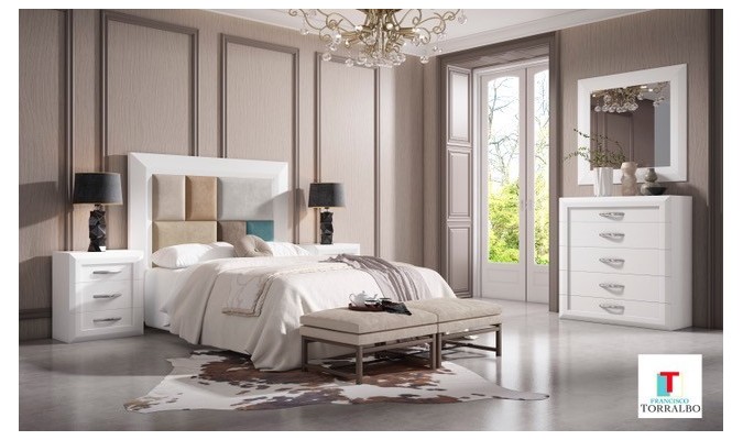 Composición mueble de dormitorio tapizado variado en ACEM