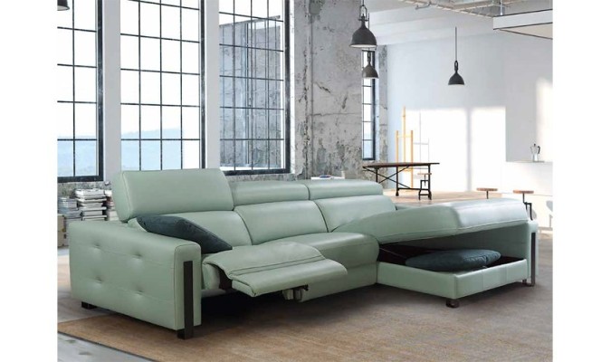 sofá con chaiselongue de gran calidad en ACEM