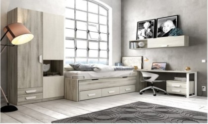 Dormitorio juvenil completo moderno y barato en ACEM