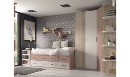 Dormitorio juvenil con arcón extraible en ACEM
