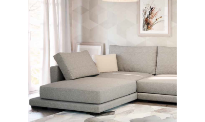 Sofá con chaiselongue de gran calidad y diseño