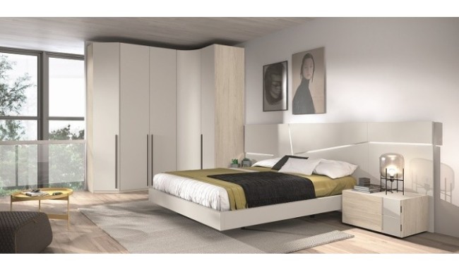 Dormitorio de matrimonio en blanco en ACEM