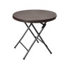 MESA REDONDA RZY-80L RATTAN MARRON 80cm en ACEM