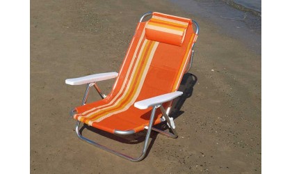 SILLA PLAYA W2010-5 ALUM.TEXT.2x1 560gr.NARANJA en ACEM