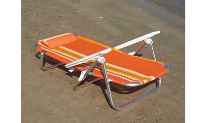 SILLA PLAYA W2010-5 ALUM.TEXT.2x1 560gr.NARANJA en ACEM