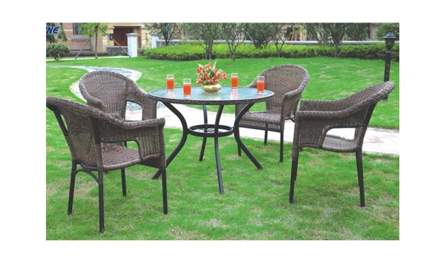 SET HFS-0505 PALMA MESA+4 SILLONES en ACEM