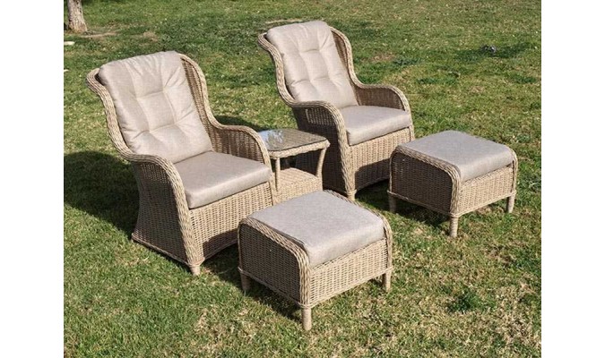 SET WM1038 ALUM/WICKER MARRON CLARO TM7148 en ACEM