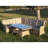 SET WM3303 SOFA RINC. ALUM/WICKER MARRON CLARO en ACEM