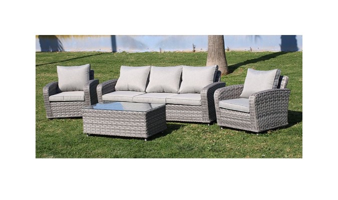 SET TRESILLO WM3248-3 ALUM/WICKER GRIS B-745 en ACEM