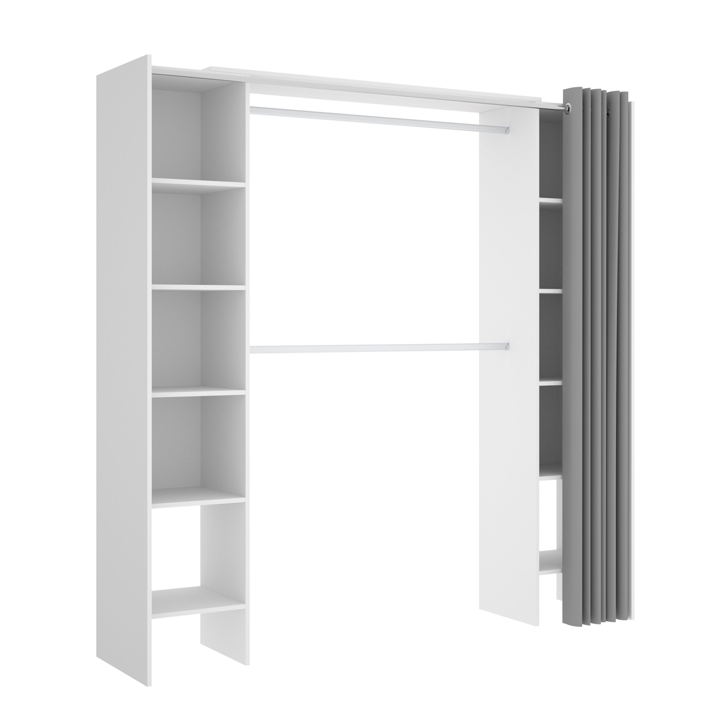 Armario Kit Vestidor Con Cortina