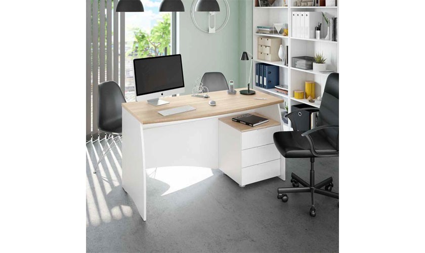 Mesa de despacho con tres cajones
